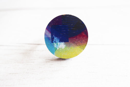 Colorful round ring on a white background
