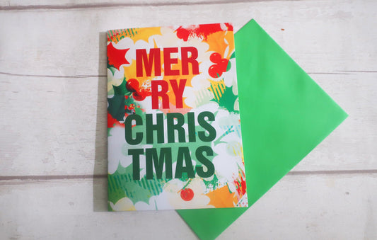 Merry Christmas Seasonal berries card