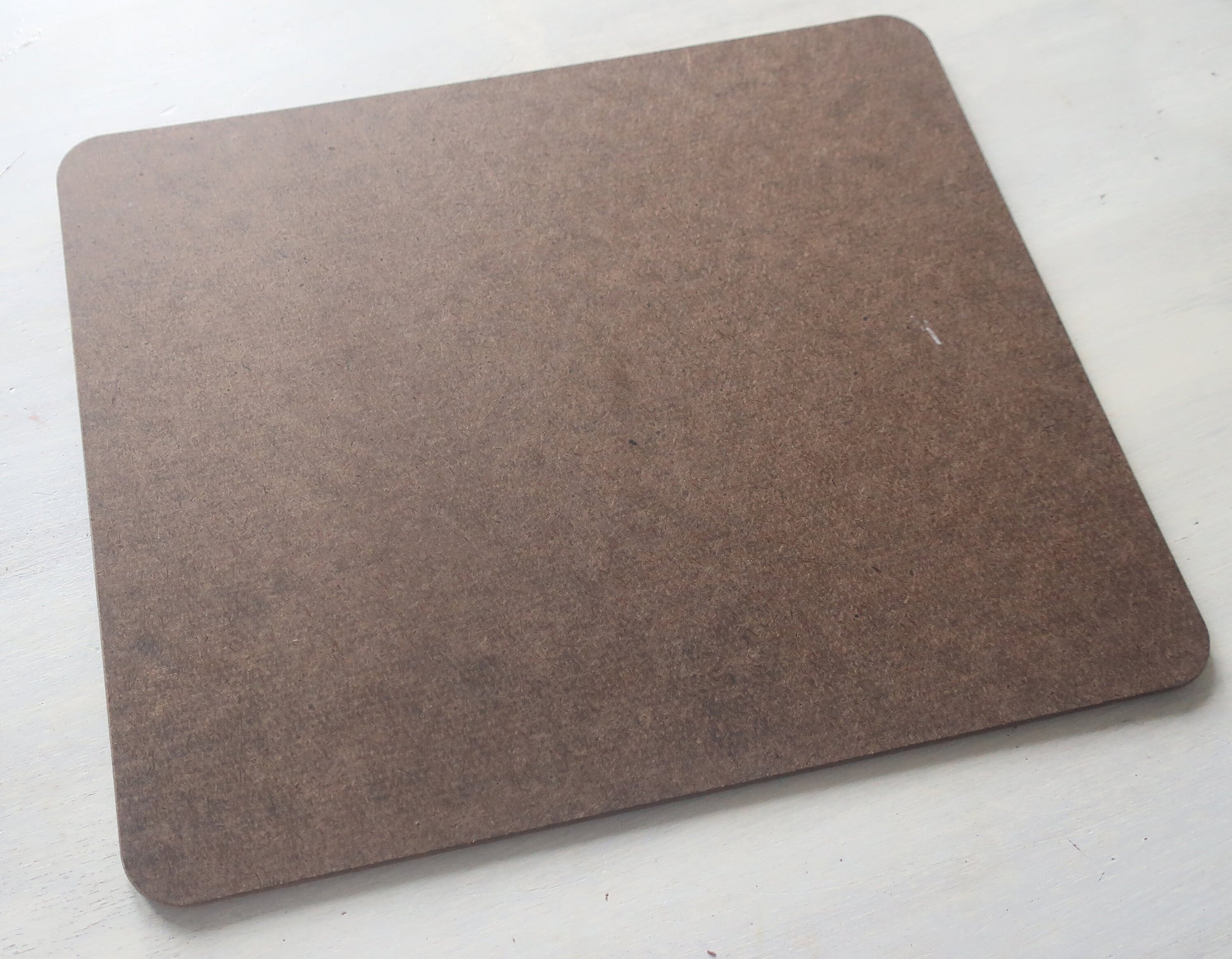 Brown placemat  on a white background