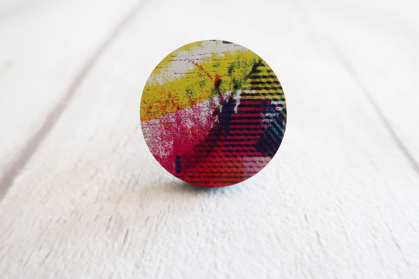Round colorful ring on a white background