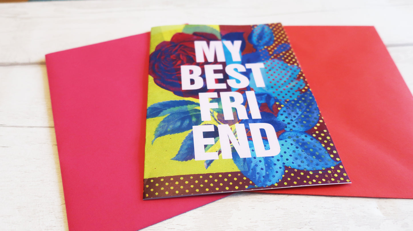 Modern Friendship Card, Valentine's Day Gift for Friend