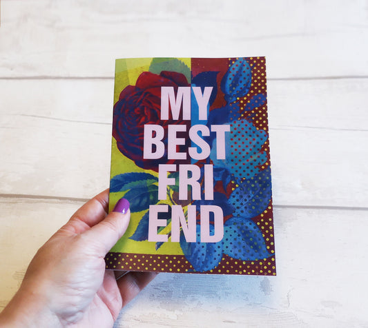 Modern Friendship Card, Valentine's Day Gift for Friend