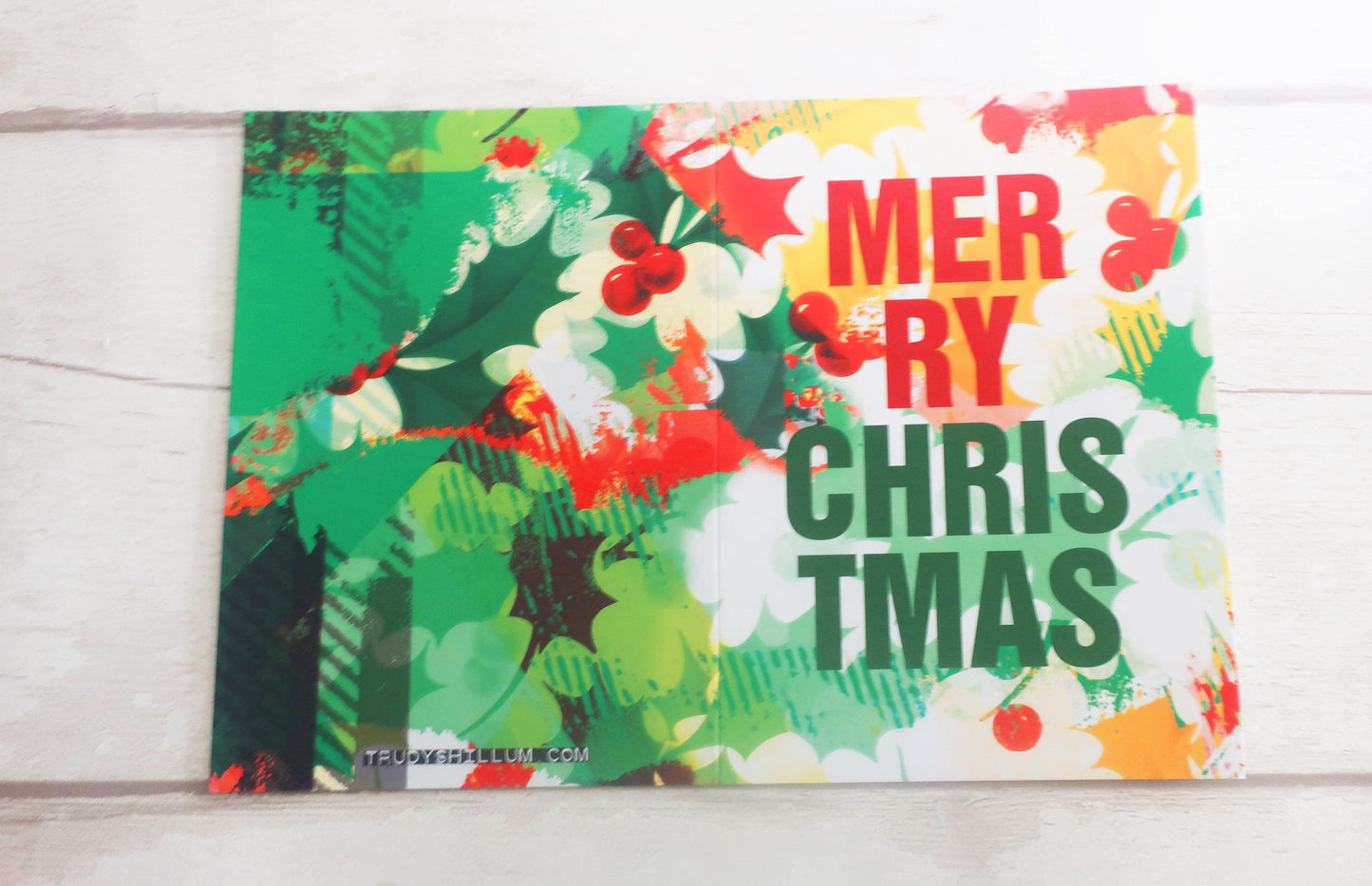 Merry Christmas Seasonal berries card
