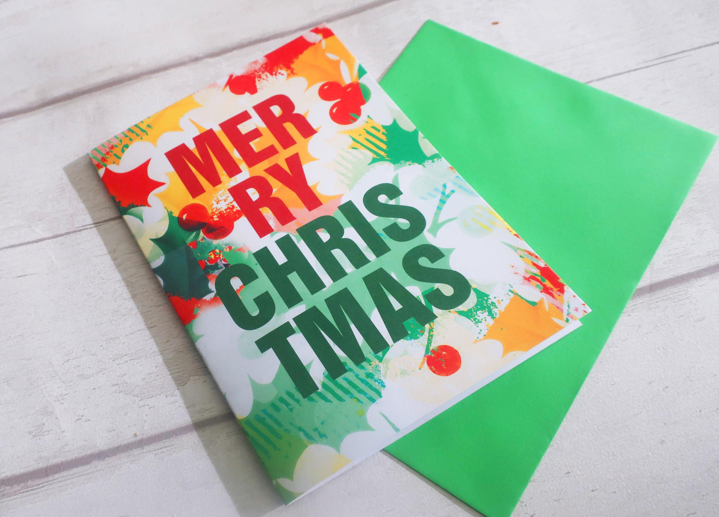 Merry Christmas Seasonal berries card