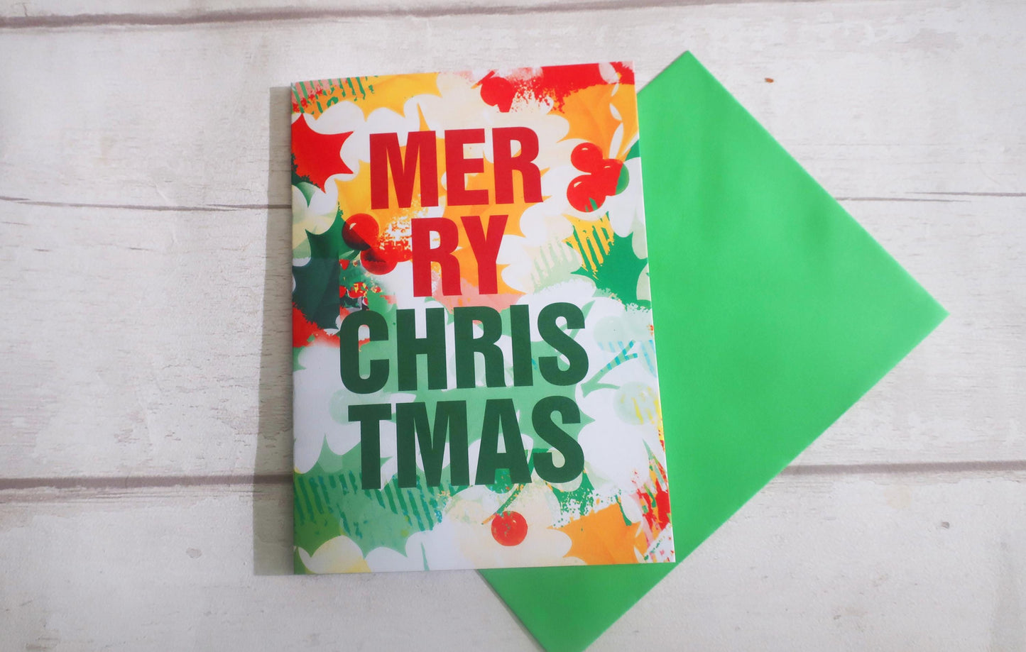 Merry Christmas Seasonal berries card